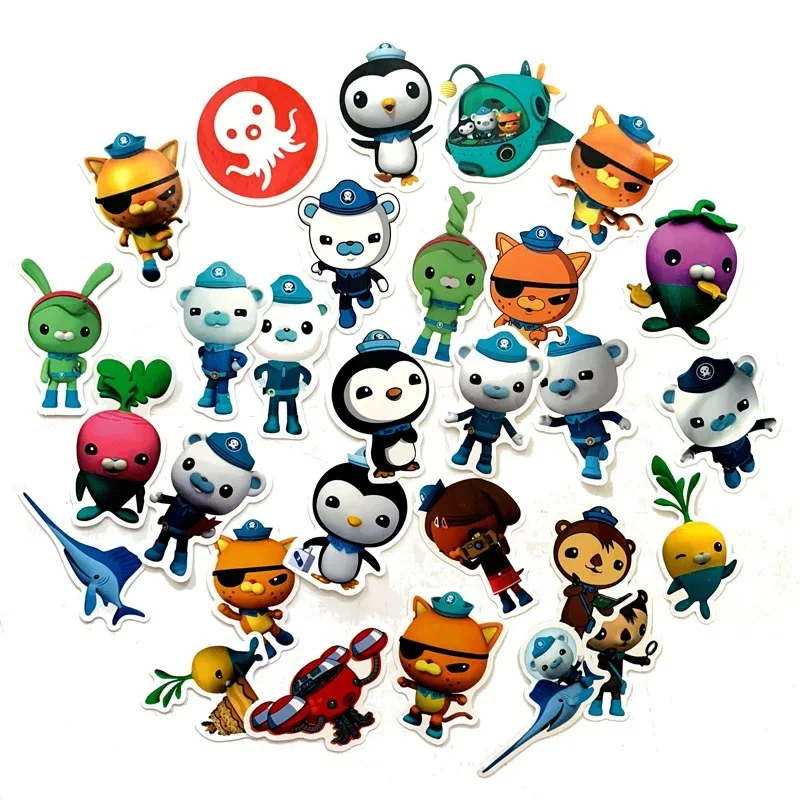1Sets =40PCS Adventure Animation Seabed Small Column Stickers Water Cup Mobile Phone Notebook Stickers