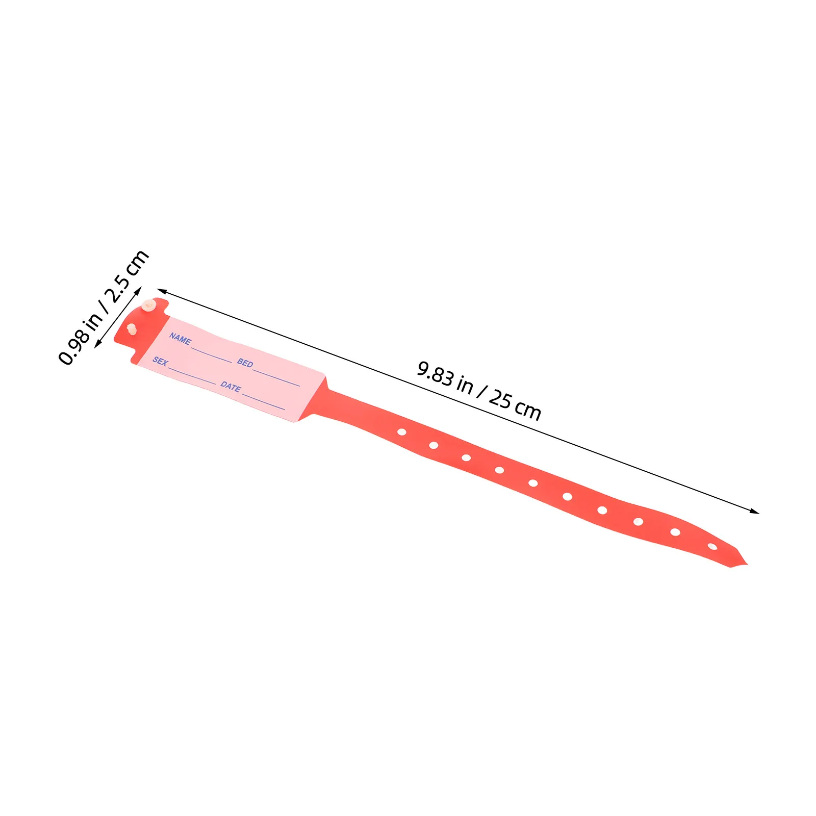100Pcs Wristband Id Bracelets Hospital Grade Identification Bands for Men Women Kids Reusable Secure Fast Recognition in