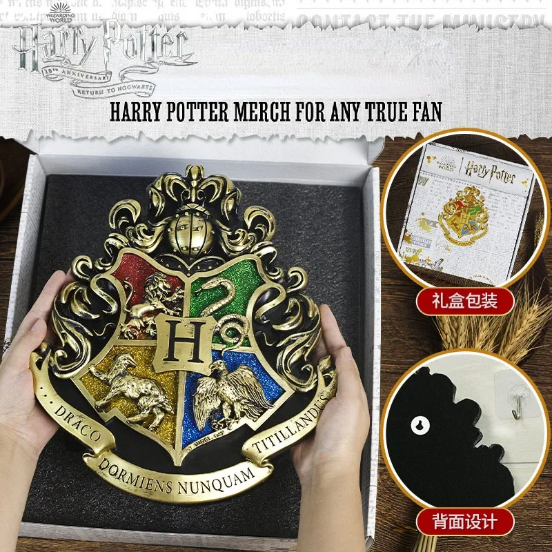 Hot Harrise Magician Boy Hogwarts School Badge Wall Hanging Potter Film and Television Accessories Creative Holiday Gifts