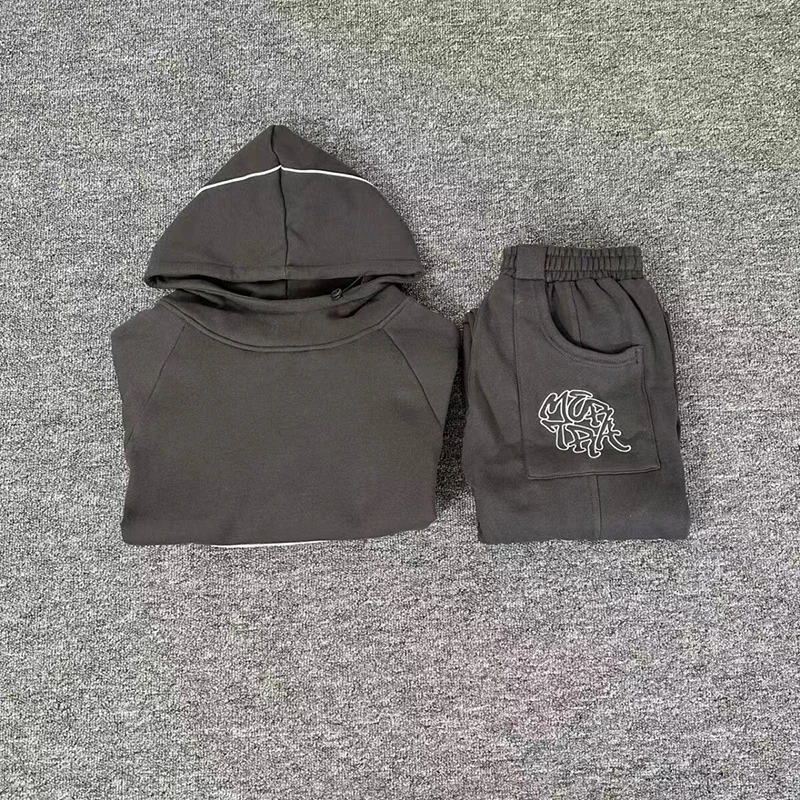 

HighQuality Mertra Hoodies Sweatpants Real Photo Solid-color Embroidered Logo Pullover Street Men Women Autumn Winter New