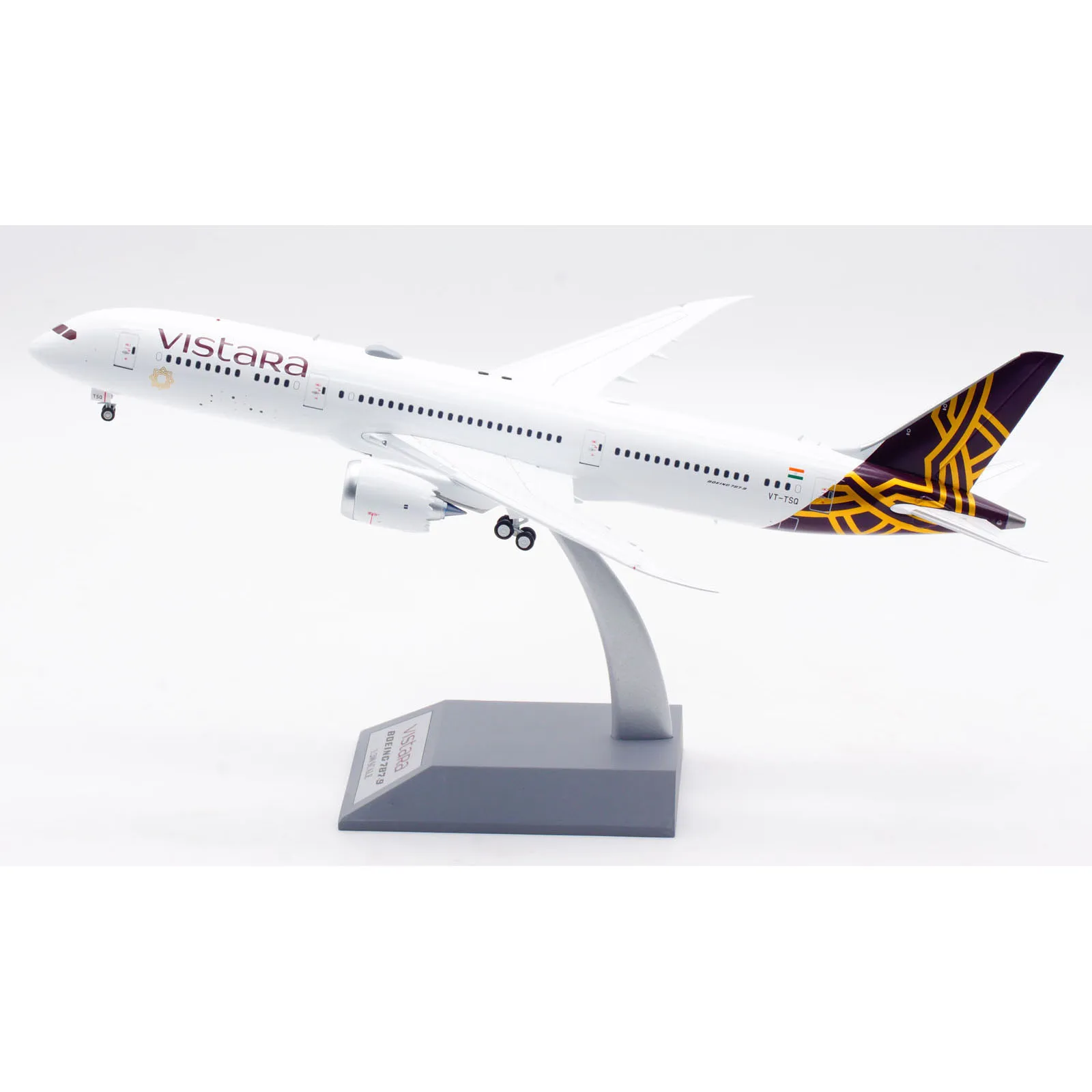 IF789UK1123 Alloy Collectible Plane Gift  INFLIGHT 1:200 Vistara Airlines Boeing B787-9 Diecast Aircraft Jet Model VT-TSQ