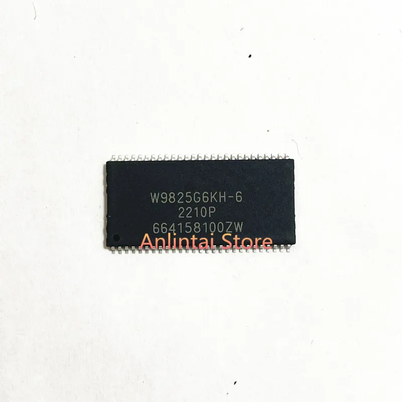 5PCS W9825G6KH-6  TSOP-54   IC DRAM 256MBIT PAR 54TSOP II