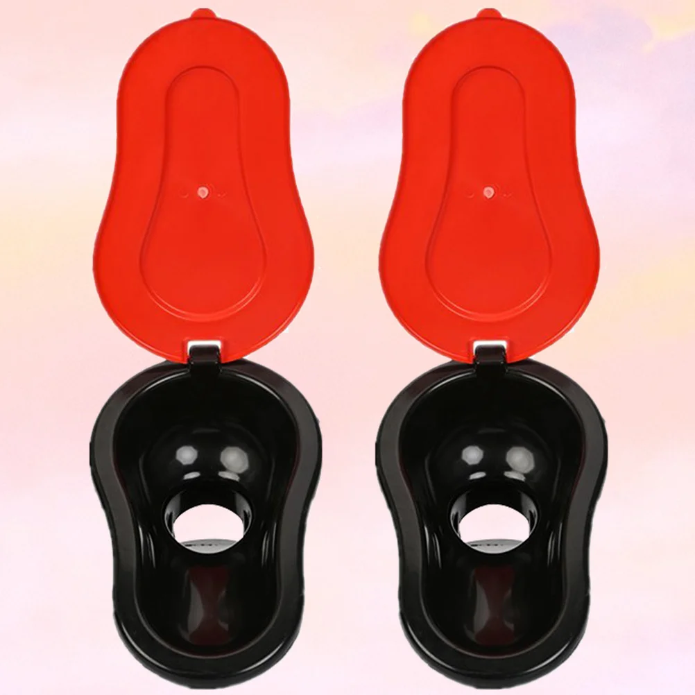 

2 шт. пластиковая форма для унитаза на корточках, утолщенная, прочная для работников на открытом воздухе, временное использование, маленькое портативное сиденье для унитаза, рабочая ванная комната