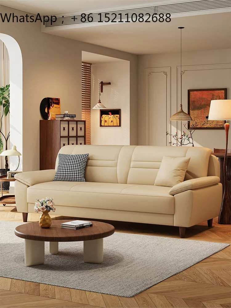 LLY medieval style straight row living room cat scratching skin advanced simple atmosphere small apartment sofa
