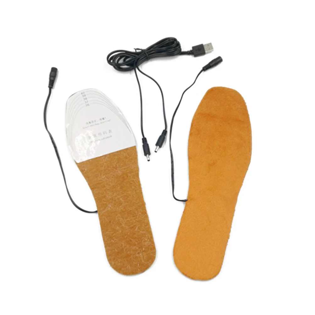 

Usb Heated Insoles Electric Heating Shoe Pads Feet Warmers 40-45℃ Low Power Free Size 36-41 Washable With Usb Cable