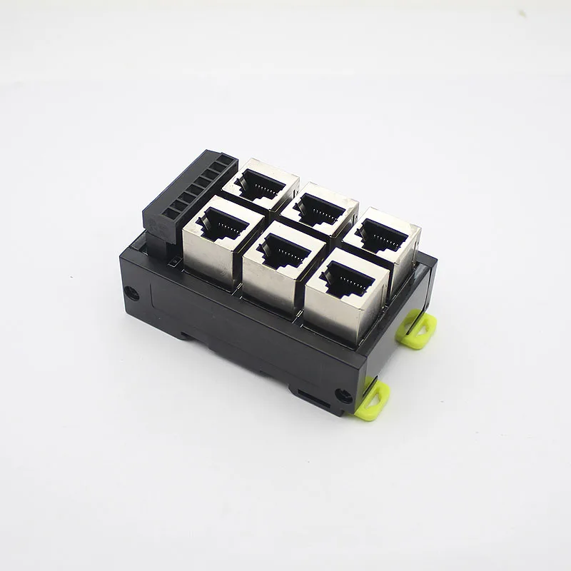 RJ45 Network Port Terminal Block Cable to 8pin 2/3/4/5/6 hole Hub Switch Serial Signal Converter RS232 RS485 RS422