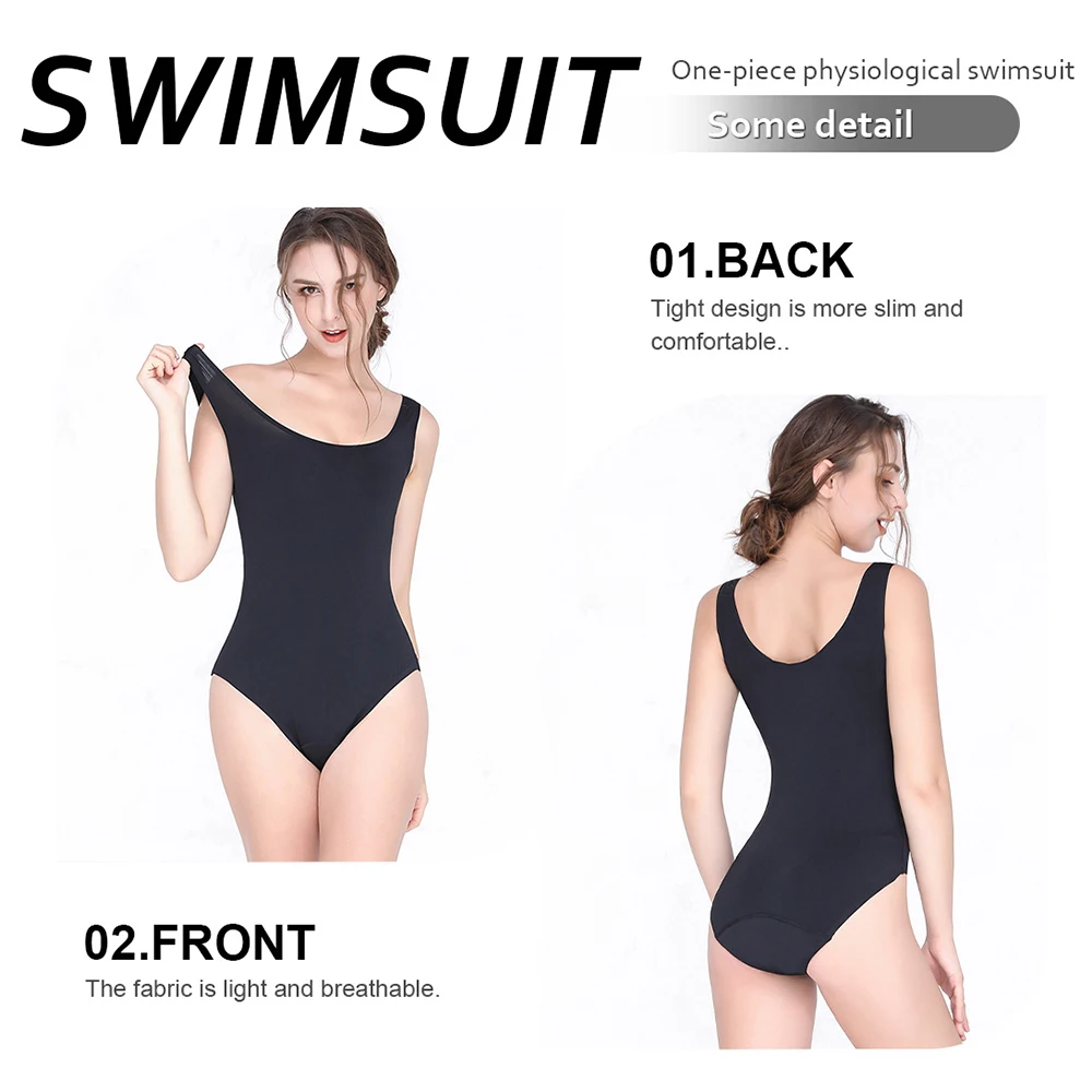 Menstrual Swimsuit Women 4 Lay - Period Panty Absorbent recension och pris