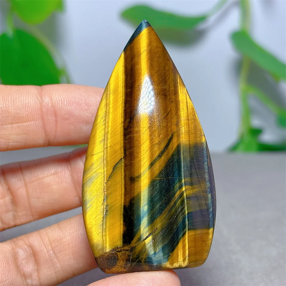 Blue Yellow Tiger Eye Free Form Crystal Natural Stone Quartz Minerals Home Decoritems Reiki Gifts Energy Healing Luck Love