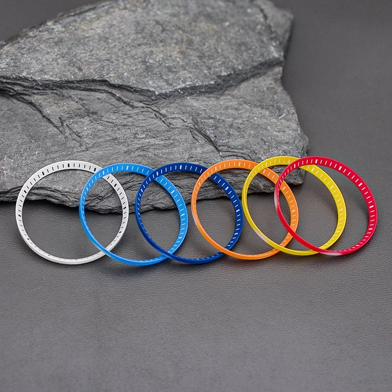 30.5mm Watch Chapter Ring SKX007 Scale Mark Inner Ring Watch Plastic Chapter Ring NH35 NH36 Movt Watch Mod Replace Parts