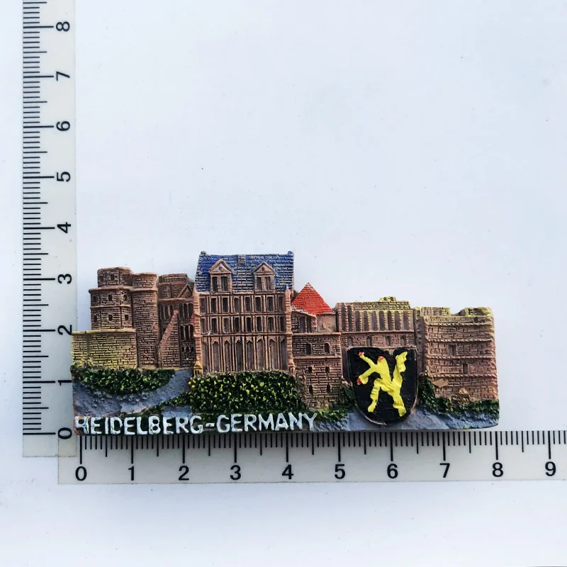 

German architecture Fridge Magnet resin crafts, cultural customs, message stickers, tourist souvenirs, decorations