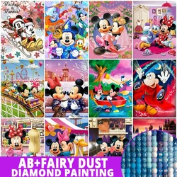 Obraz diamentowy z bajkowym pyłem z motywem bajki Disney 5D DIY Mickey Mouse Minnie nowa kolekcja 2024 mozaika kreskówka pełny ściana krajobrazowa wystrój