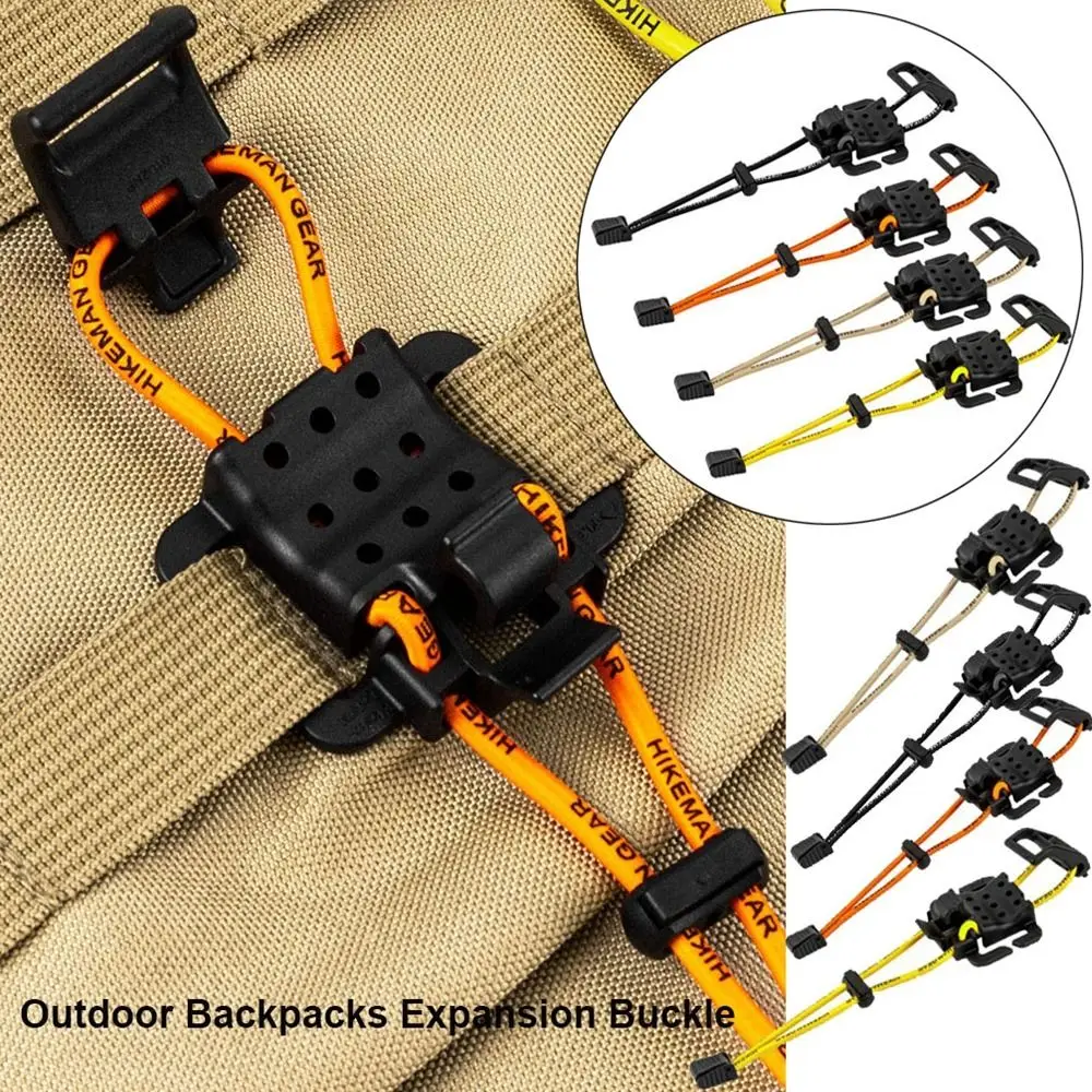 Binding Thick Outdoor Backpacks Expansion Buckle Quick Release Adjustable Extended Fixed Hanging Buckle Elastics Rope Clip