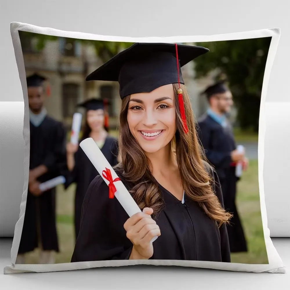 Custom Pillow Case Cushion Personalized Cozy Pillowcase Printed Your Design Picture Text Home Decorative Pillows Household Gifts