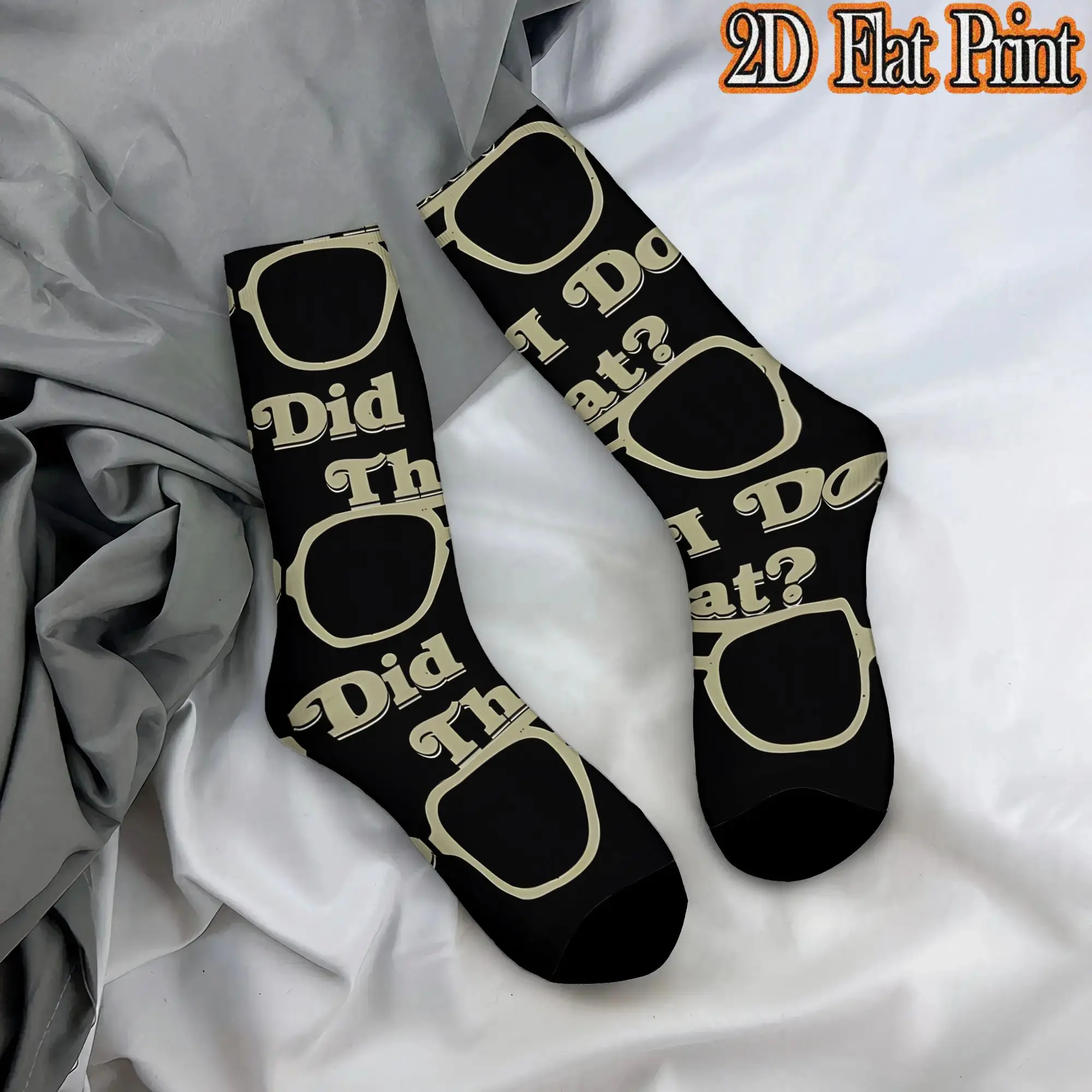 Did I Do That Funny Men's Family Matter Mid-calf Socks Unisex Breathable Crew Sock Cycling socks