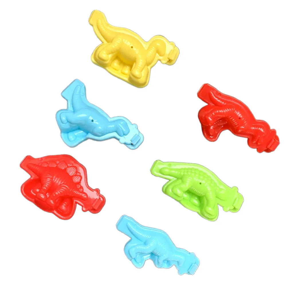 12Pcs Dinosaur Shaped Plasticine Mold Set for Kids Fine Craftsmanship Bright Colors Easy Grip Sand Play Kit Outdoor Garden Fun