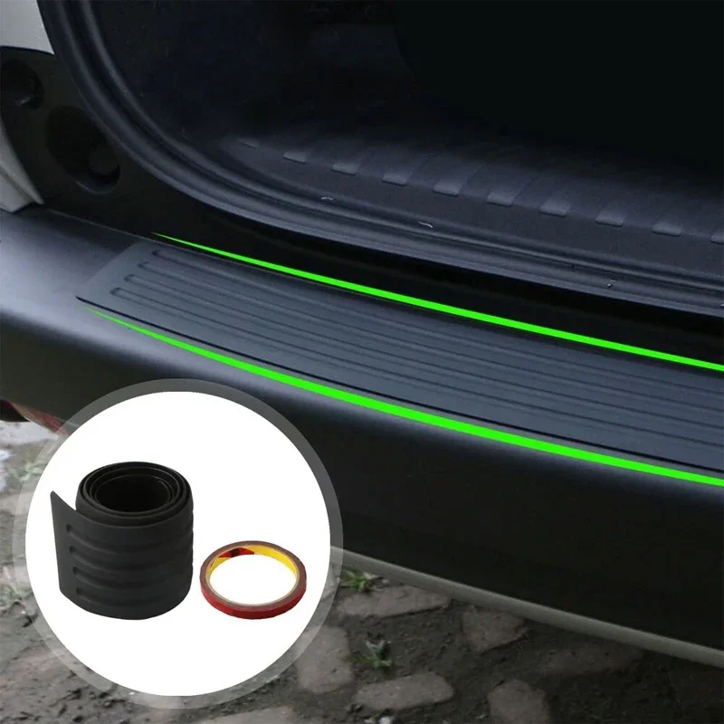 For Suzuki S-Cross Anti-Scratch Rear Bumper Guard Trunk Door Sill Plate Protector Rubber Mouldings Trim Cover Strip Car Parts