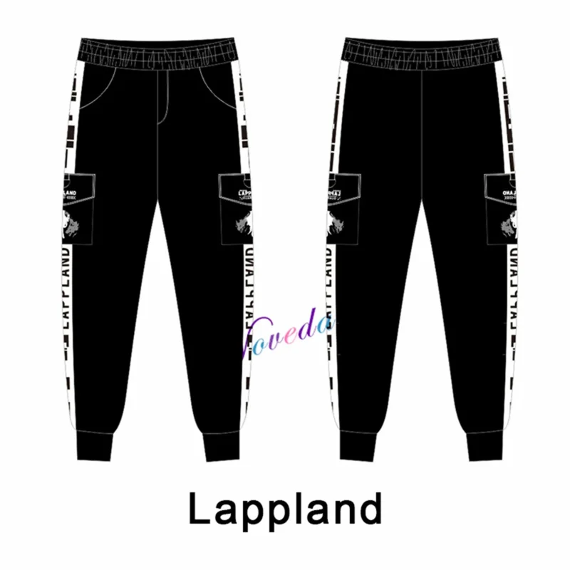 Game Arknights Rhodes Island Zipper Hoodie Anime Guard Lappland Cosplay Jacket Long Coat Harajuku Streetwear Coats And Jackets