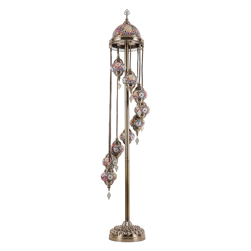 

Bohemian Living Room Hotel Room Café Bedroom Turkish Mosaic Sofa Decor Floor Lamp - Stylish & Unique Design