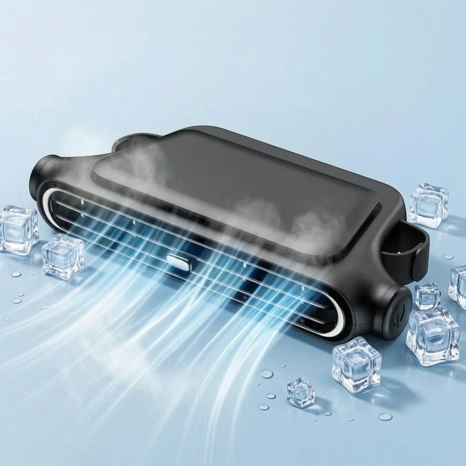 Type-Vehicle Fan 3-Speed Car Seat Cooling Fan Vehicle Accessory Rounded Corners Front Grille view 5
