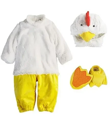 cosplay Baby Chicken Chick mascot Costume for kids Boys Girls Infant Fleece Rompers Jumpsuit Shoes Halloween Easter Fancy Dress