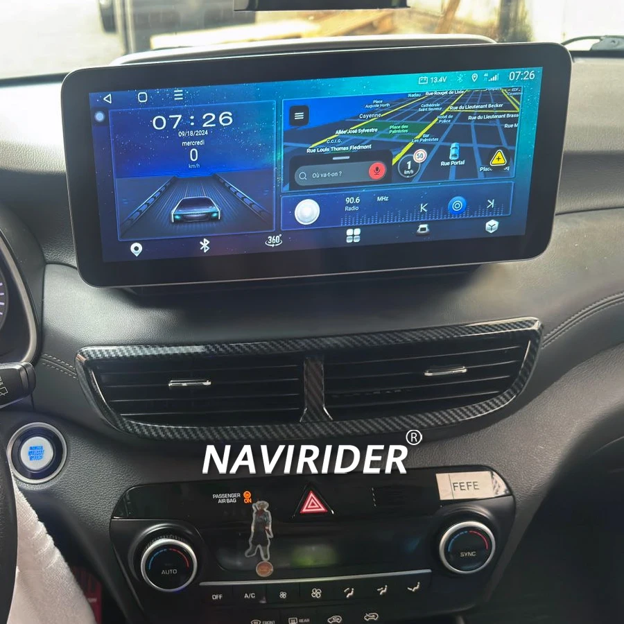 12.3inch Android Screen For Hyundai Tucson IX35 2018 2019 2020 Car Radio Multimedia Video Player Stereo Navigation Carplay GPS