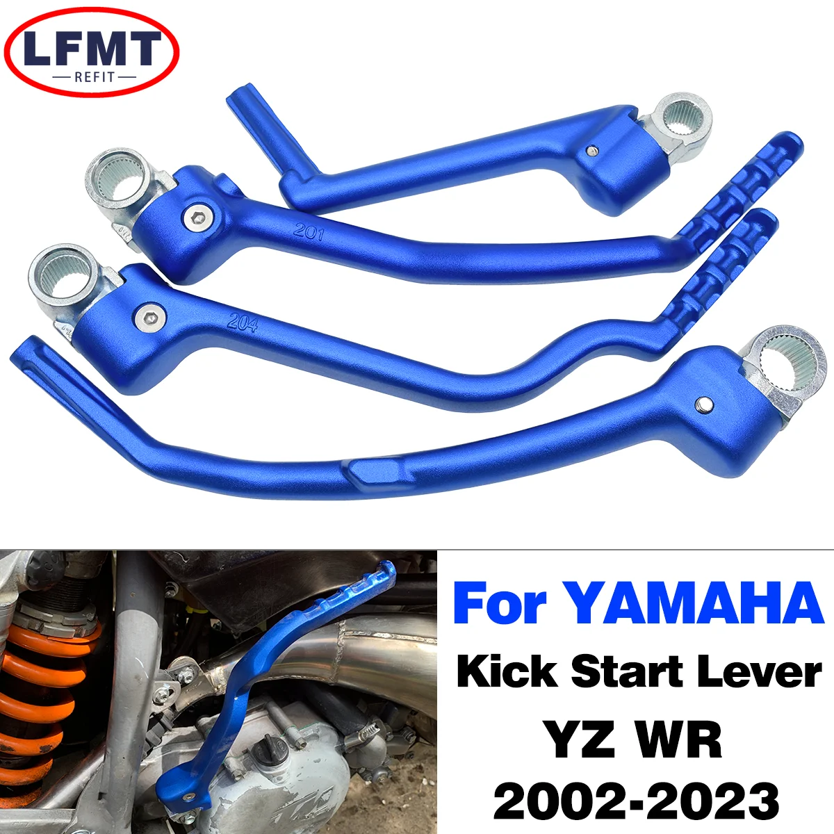 

Motorcycle Forged Kick Start Starter Lever Pedal For Yamaha YZ250 YZ250FX YZ125 YZ250X 250F YZ450FX WR450F 250F YZ450F 1986-2023