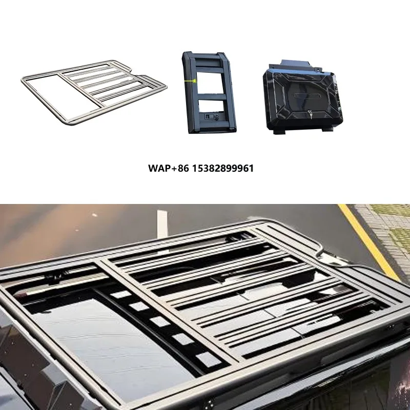 

For Byd Equation Leopard Titanium 7 2025 Aluminum Alloy Roof Platform Luggage Rack Off-road Ladder 100kg Load Capacity Easy