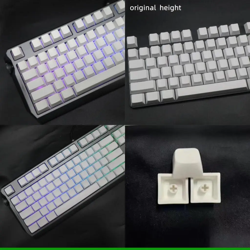 

U55C 108 Pieces PBT Not Engraving Blank Keycap Cherry OEM XDA Profile Dyeing Sublimation Caps for Cherry Mx Switches
