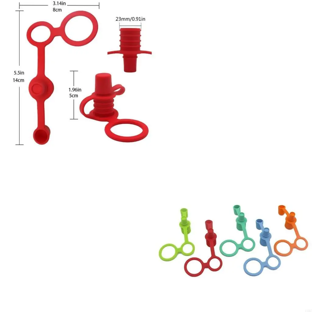 

Baby Water Bottle Silicone Bottles Top Spout Adapter Replacement for Toddler 4XBC