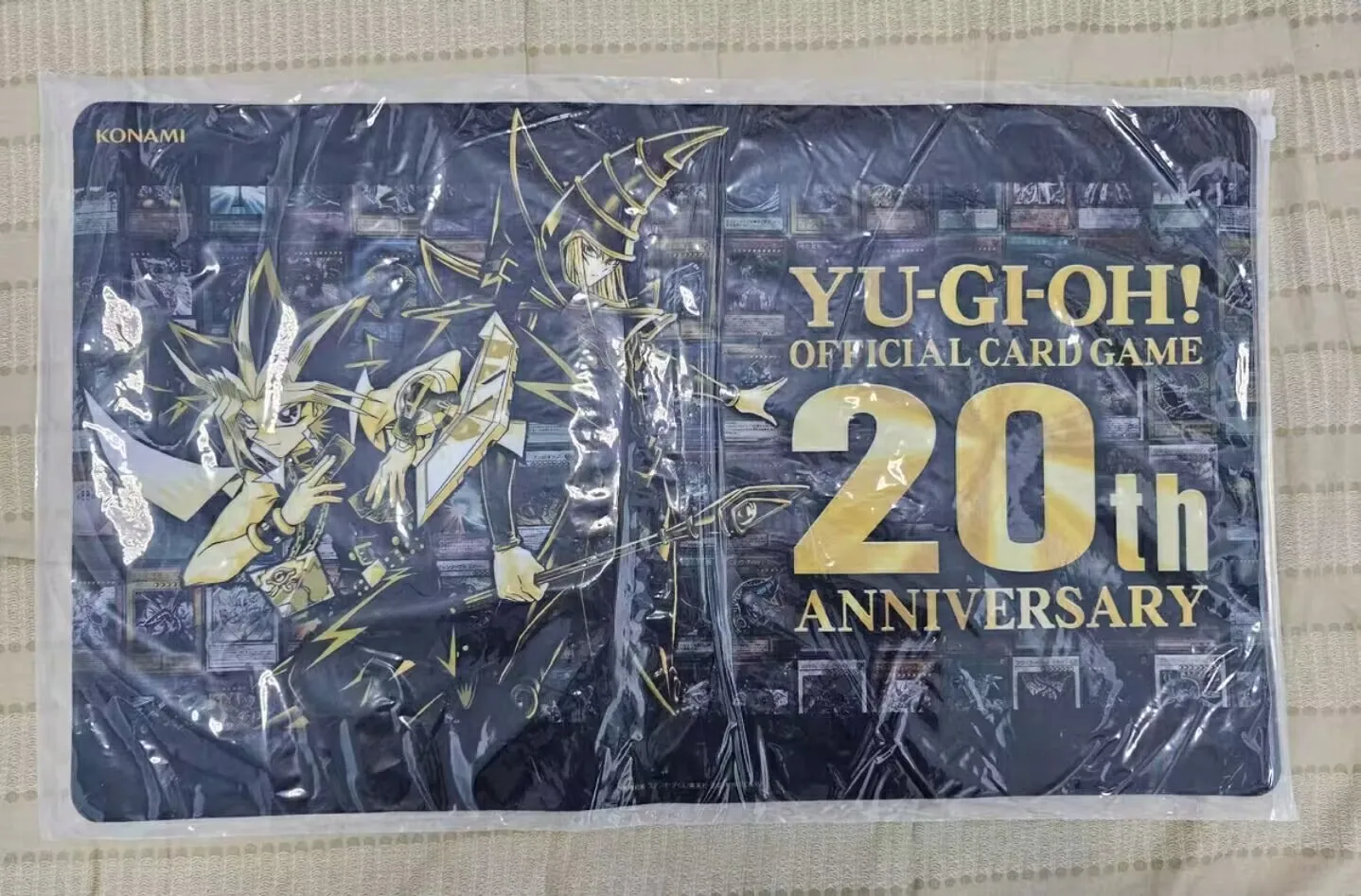 Yugioh KONAMI Duel Monsters 20th Anniversary Dark Magician Yugi Atem Collection Official Playmat Mat Table Play Pad