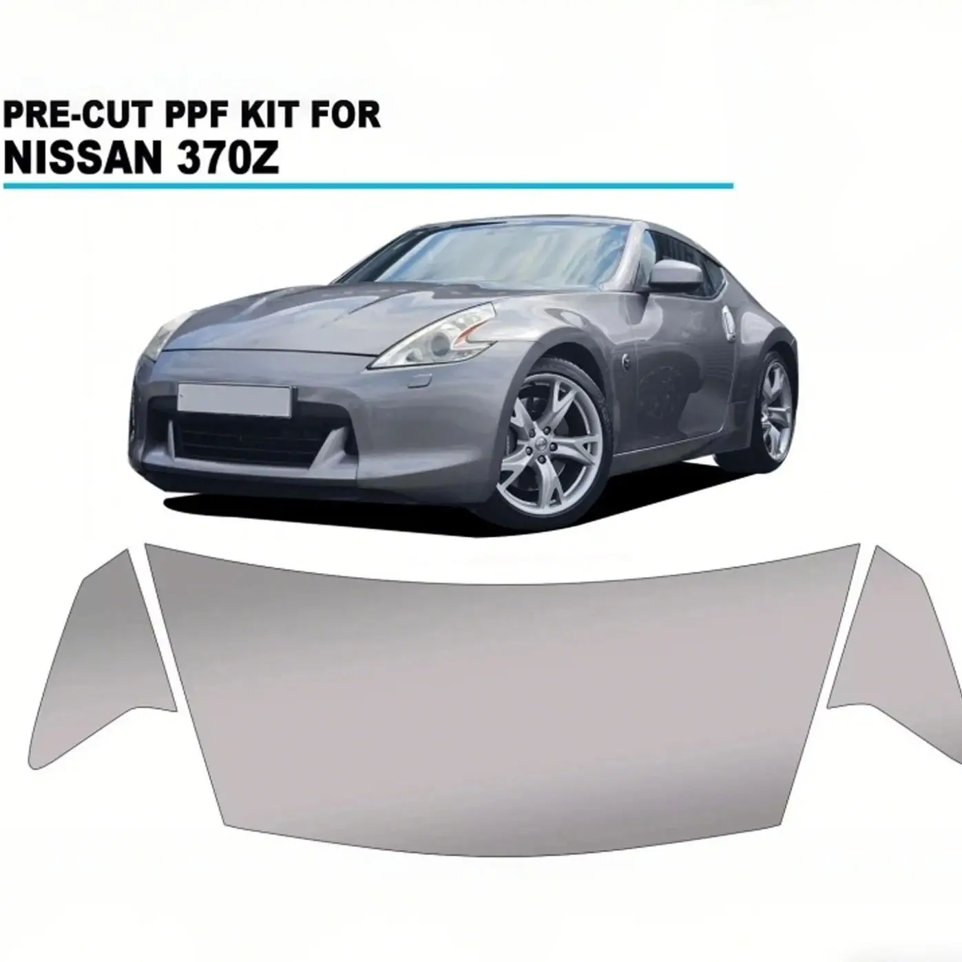 8.5Mil TPU Hood Bumper Paint Protection Film For Nissan 370z 2013-2021 Pre-cut PPF Kit Clear Bra Car Body Anti-Scratch Resistant