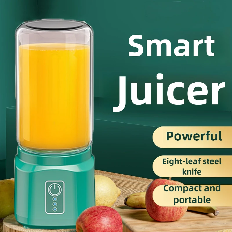 2026-hot sell 400ML Wireless Automatic Juicer Home Small Fruit and Vegetable Mixer Portable Rechargeable Juicer DIY 20000r/min L