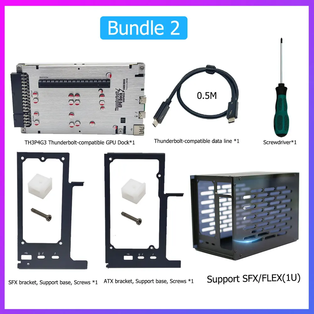TH3P4G3 85W PD Charging Thunderbolt-compatible GPU Video Card Dock