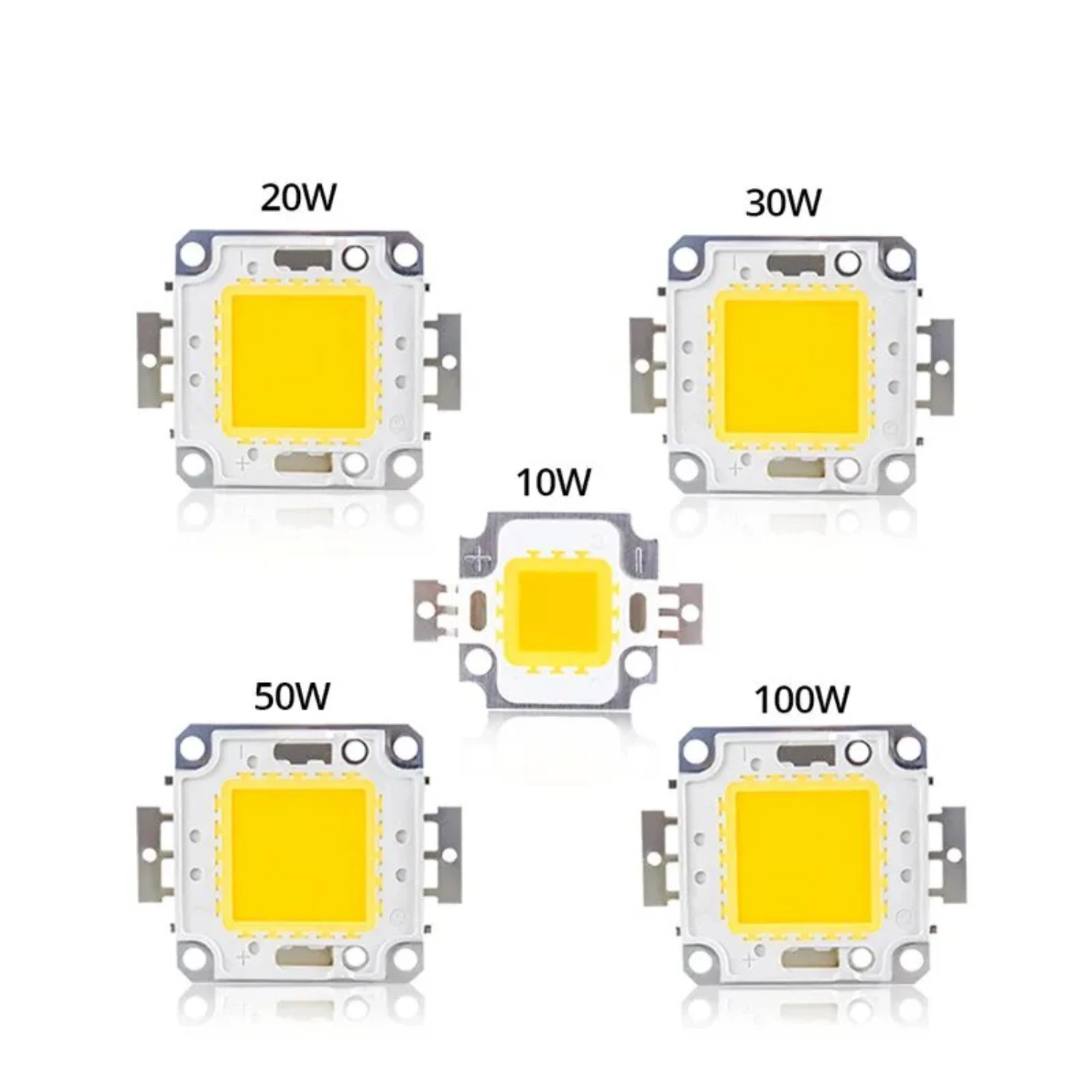 Baru terang DIY Matrix 100W 50W 30W 20W 10W Chip manik-manik untuk 12V 32V 36V DC Backlight lampu sorot banjir cahaya modul lampu Dio