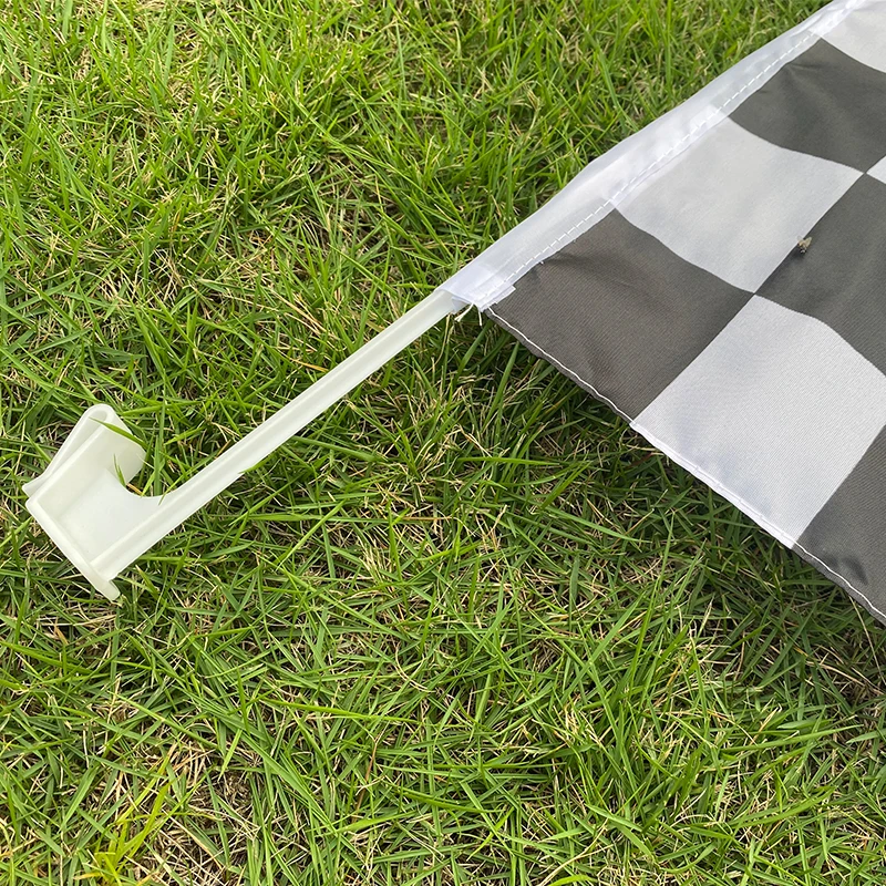 Aerlxemrbrae Custom Car Racing Flag Banner Size 45X30cm Window Mini Car Flag Racing Checkered Flags Motorsport view 2