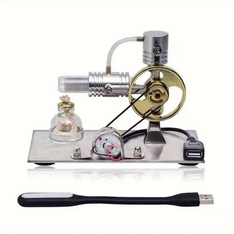 Mini Heat Steam Engine Model Kit Experimenter Miniature Building Model Preschool Educational Gifts