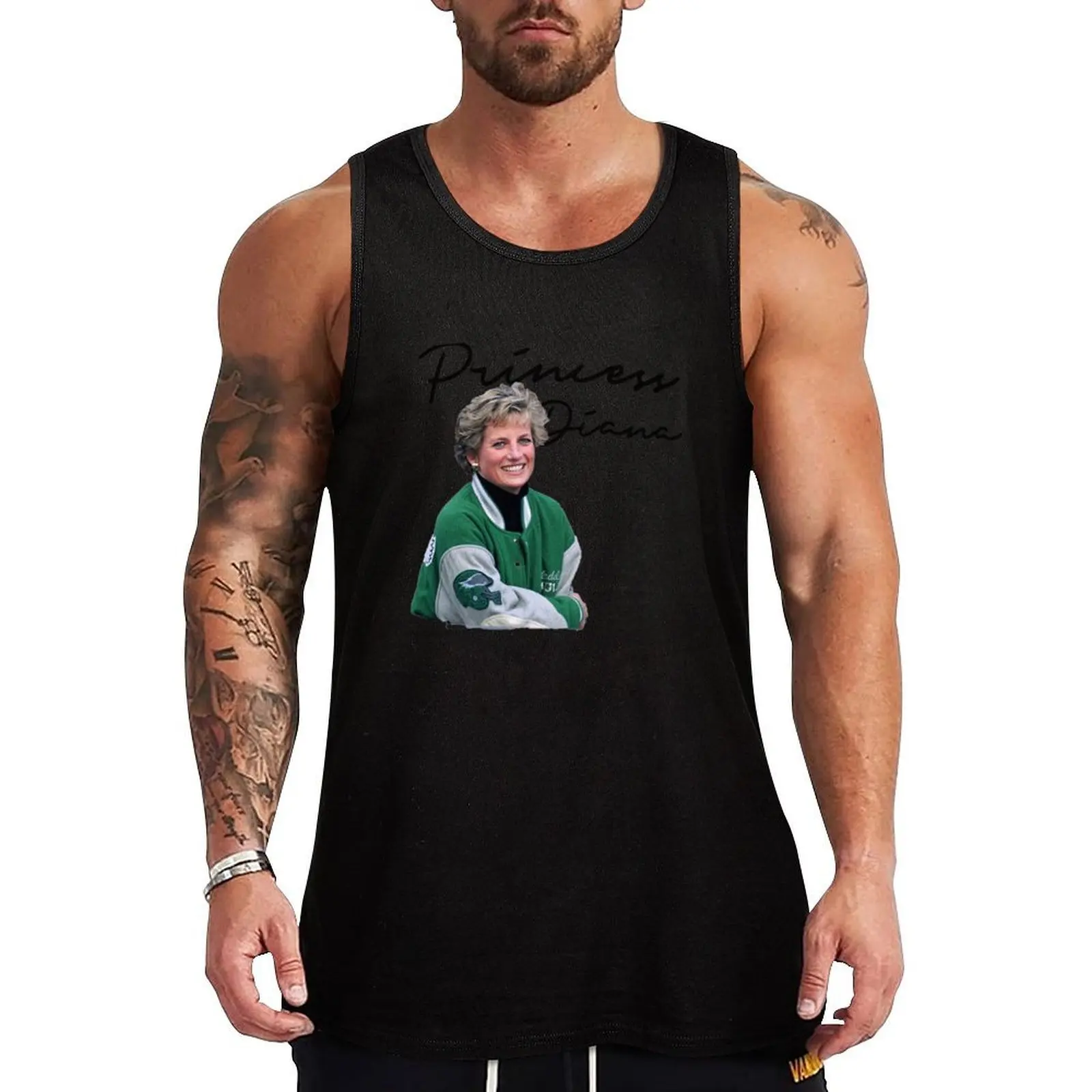 

Princess Diana eagles Tank Top t-shirt Men's sleeveless gym shirts male fitness clothing for men Men's singlets