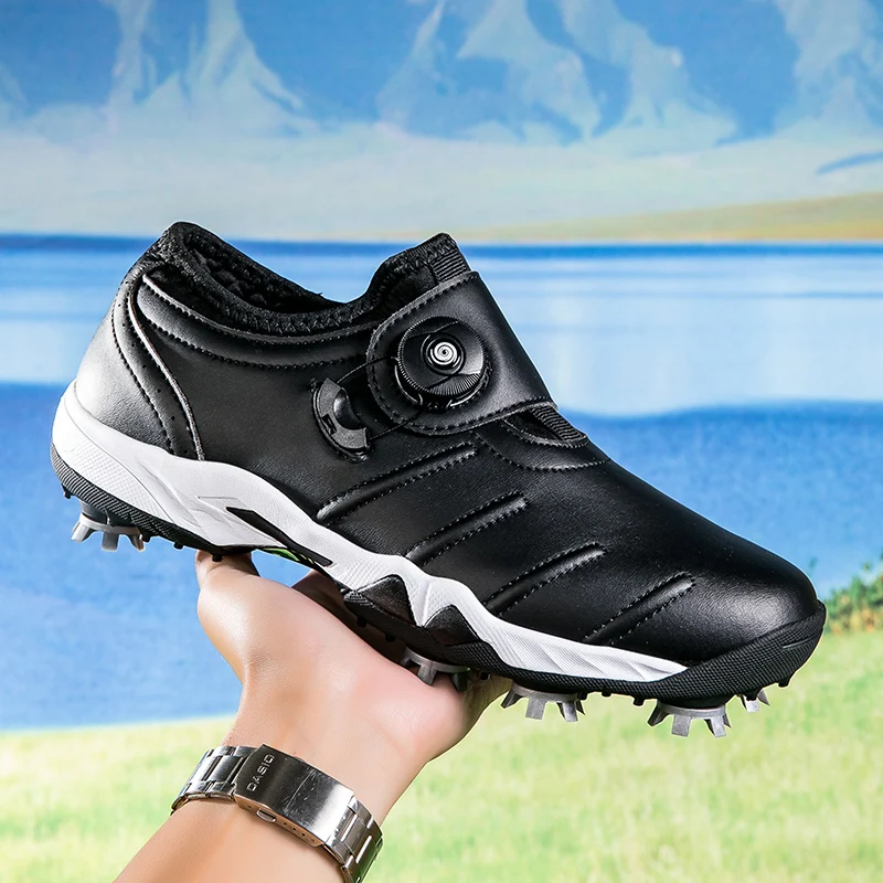 

Golf shoes unisex four season new anti slip wear-resistant outdoor indoor leisure rotating shoelaces fashionable sports shoes