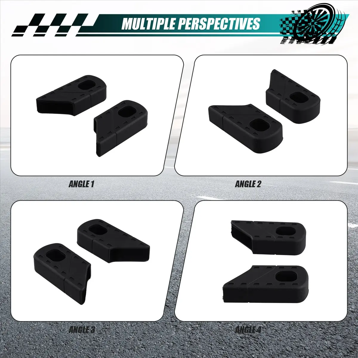 

AD10 2 шт. Универсальные резиновые защитные чехлы для шатунов велосипеда, для фикс-гир, MTB и шоссейных велосипедов, черные