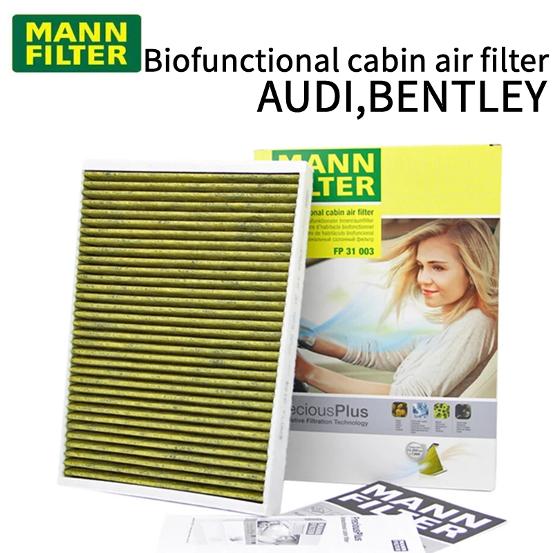

MANN FILTER FP31003 Фильтр салона для Audi A4L/A6L/A5/Q5L/Q7/A7/A8L/S4/S5/ Cayenne/ Bentayga/ Touareg/Lamborghini Urus
