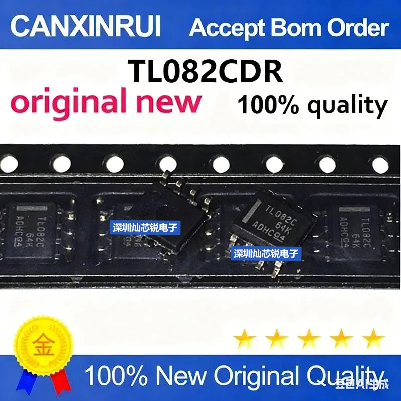 (5-100pieces)Brand new original TL082CDR TL082C SMD SOP8 operational amplifier IC