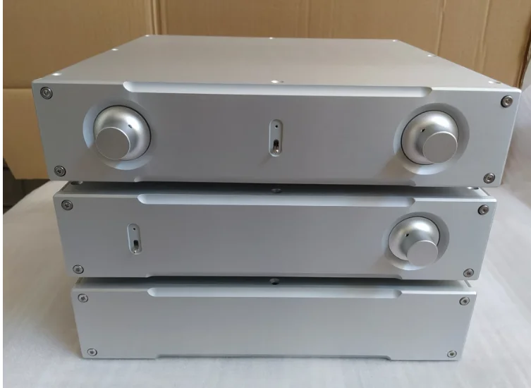 

DIY All aluminum amplifier chassis / Preamplifier case / AMP Enclosure DIY box (320 *70*308mm)