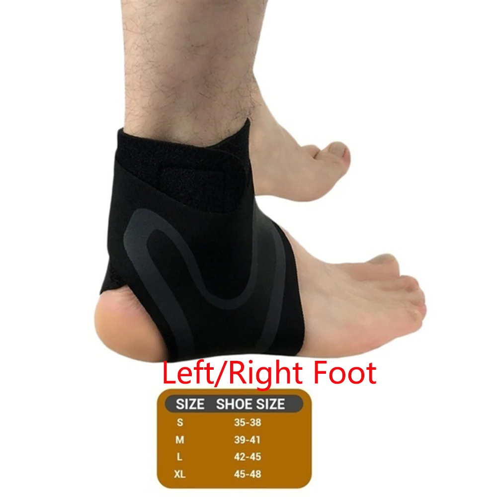 1 Pc The Adjustable Elastic Ankle Brace Ankle Support  Lightweight Breathable Compression Anti Sprain Foot Protection Bandage