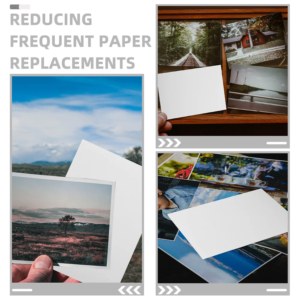 100 Sheets Photo Paper Recycled Printing Specialty Office Imaging for Printer Glossy Finish White DIY