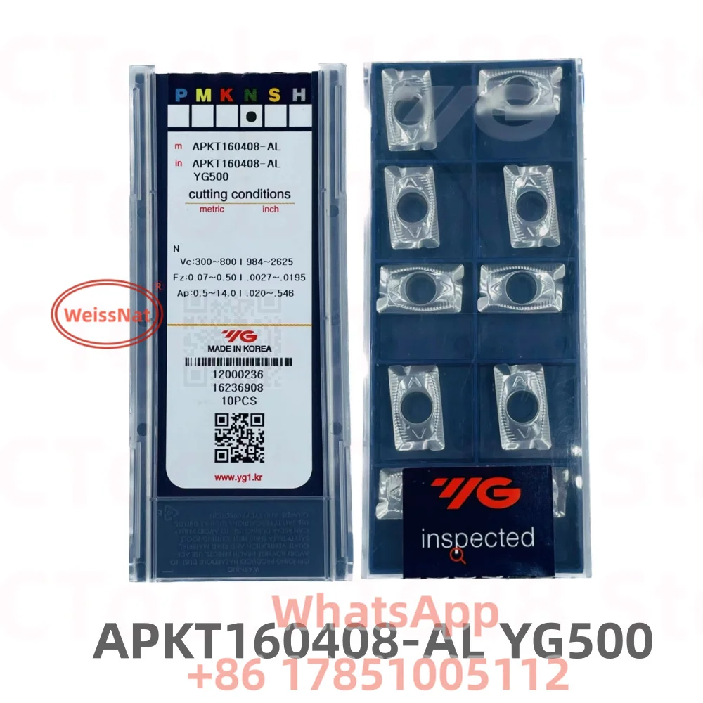 Imagem -03 - Inserções de Carboneto para Inserção Cnc Yg1 Apkt100305pdtr Apkt100308pdtr Apkt160404pdtr Apkt160pdtr Apkt160416pdtr Yg602 Yg500 Yg622