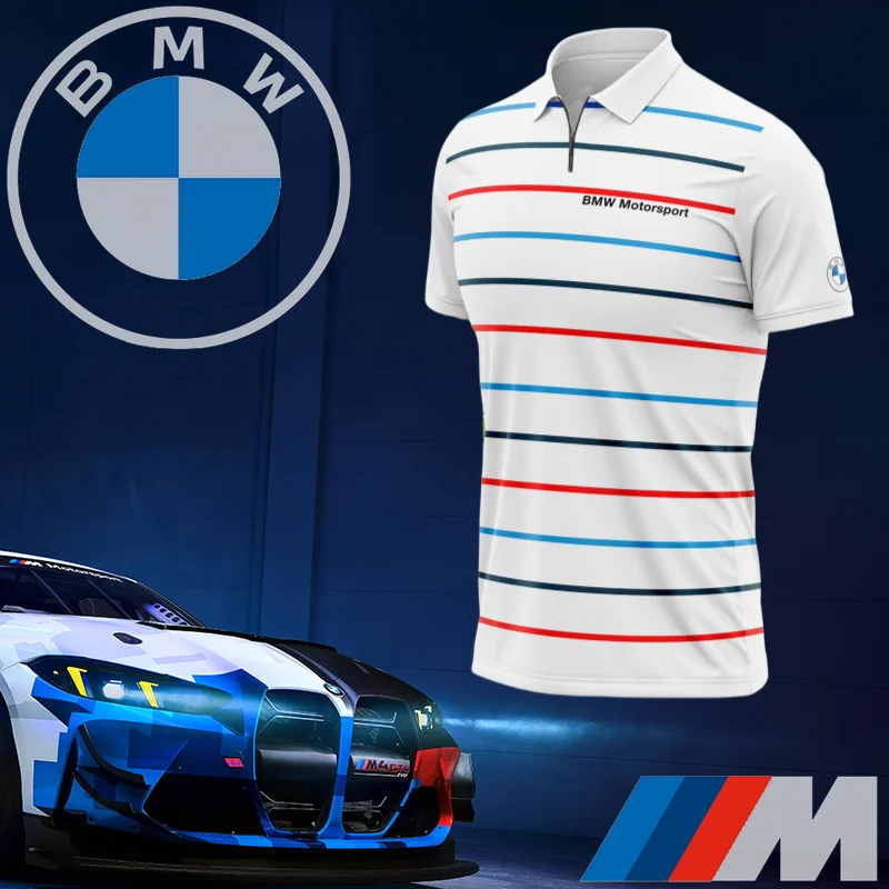 

Новая мотоциклетная белая быстросохнущая рубашка-поло BMW, мужская и женская мотоциклетная футболка BMW Club с коротким рукавом, высококачественный уличный топ