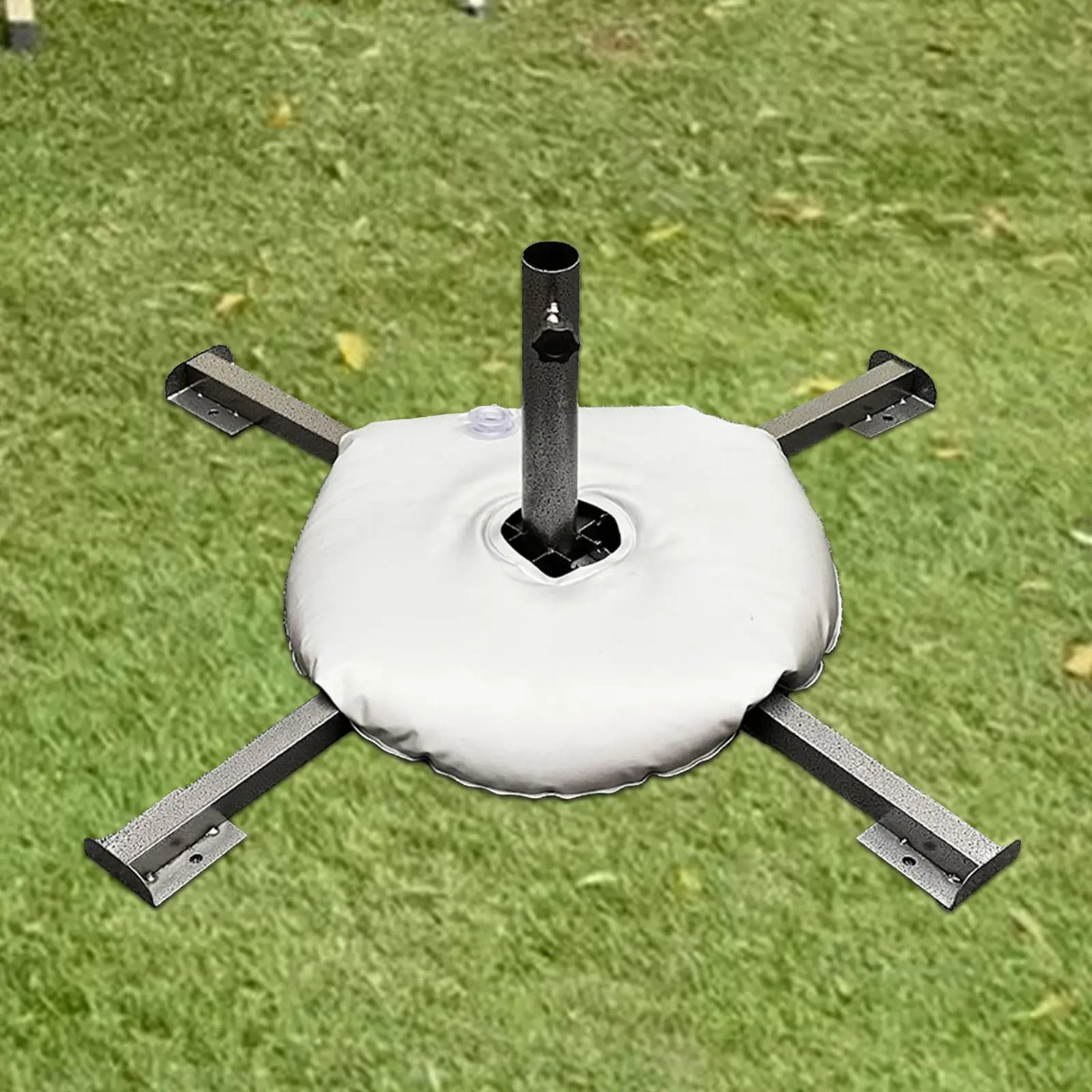 

Patio Umbrella Base Holder with 10L Water Weight Bag for Garden Versatile Pole Inner Diameter 3.6cm Portable Adjustable Foldable