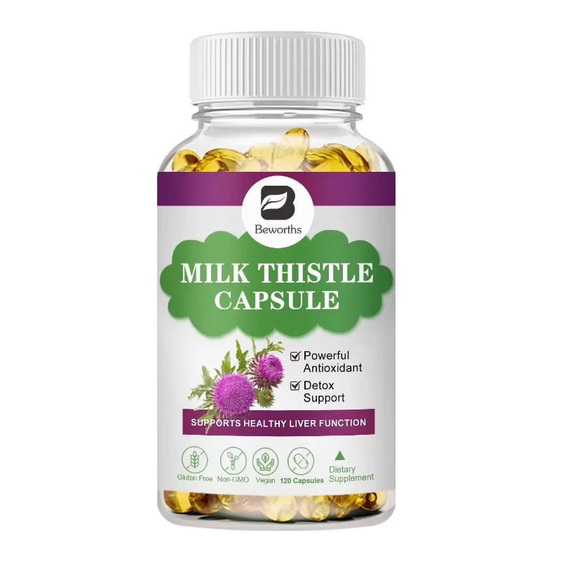 BEWORTHS Milk Thistle Extract Capsules Support Liver Health Liver Detox & Cleanse Protecting the Liver Antioxidant Immune Health