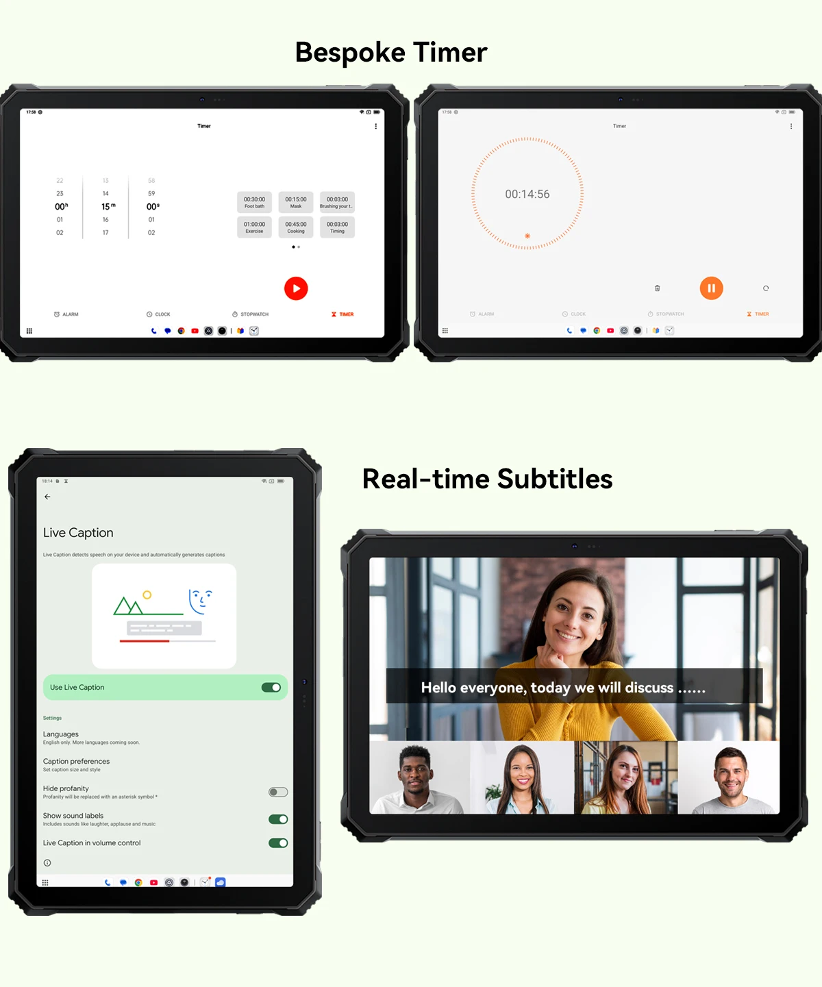 Blackview Active 12 Pro Rugged Projector Tablet 11" Android 15 5G Tablet Dimensity 7300 36GB RAM 256GB 30000mAh 120W