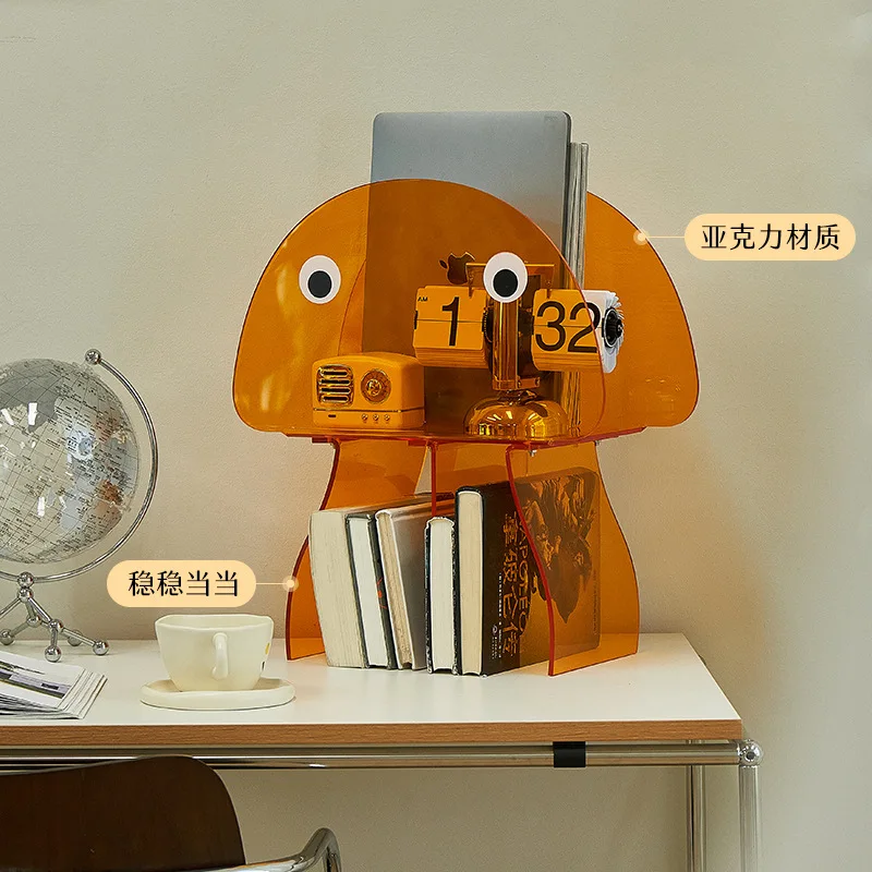 Acrylic bookshelf Nordic home storage magazine shelf Creative book shelf